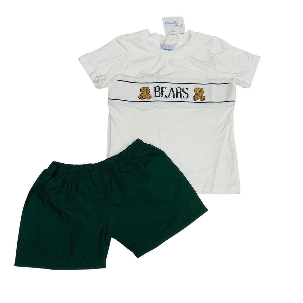 NWT Ann + Reeves Size 4T Go Bears Robert Short Set
